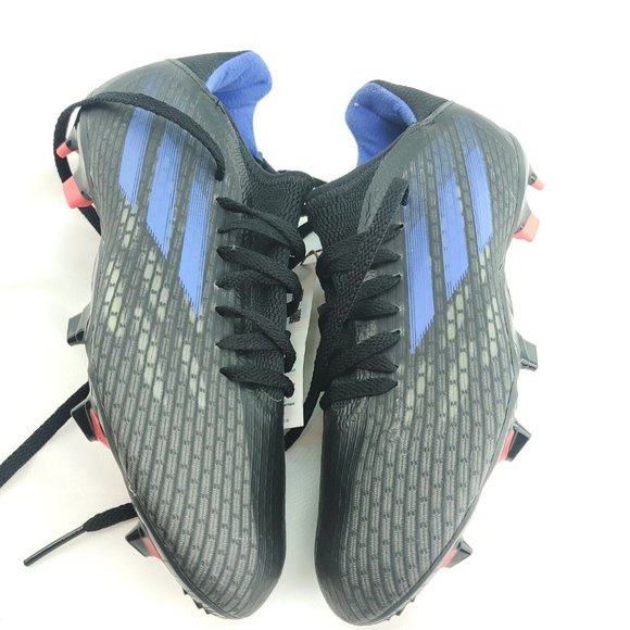 Adidas Mens X Speedflow.3 FG Gray Blue Lace Up Low Top Soccer Cleats Siz…